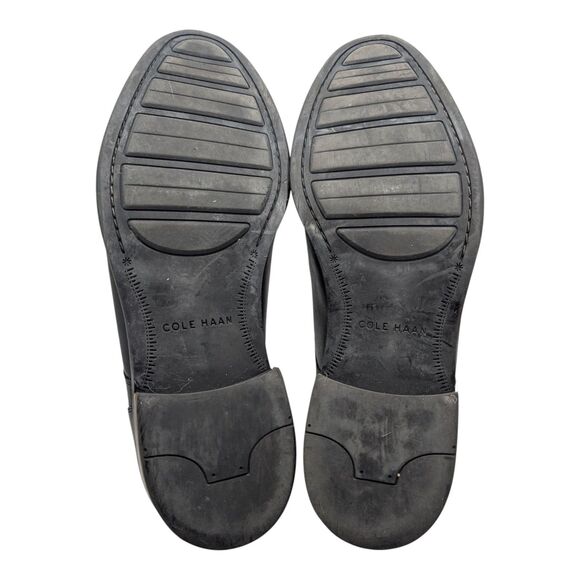 Cole Haan Men\'s Lenox Hill Leather Split Toe Oxford Shoes Black Size 11 Career